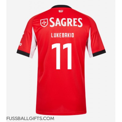 Benfica Dodi Lukebakio #11 Fußballbekleidung Heimtrikot 2025-26 Kurzarm Benfica Dodi Lukebakio #11 Fußballbekleidung Heimtrikot 2025-26 Kurzarm